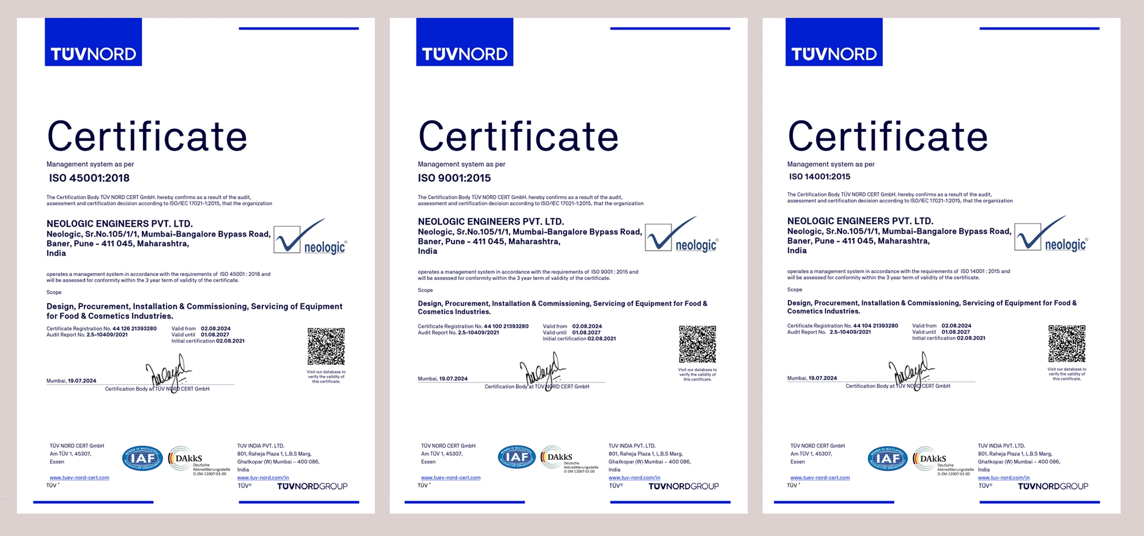 certificate Authoized Integrator